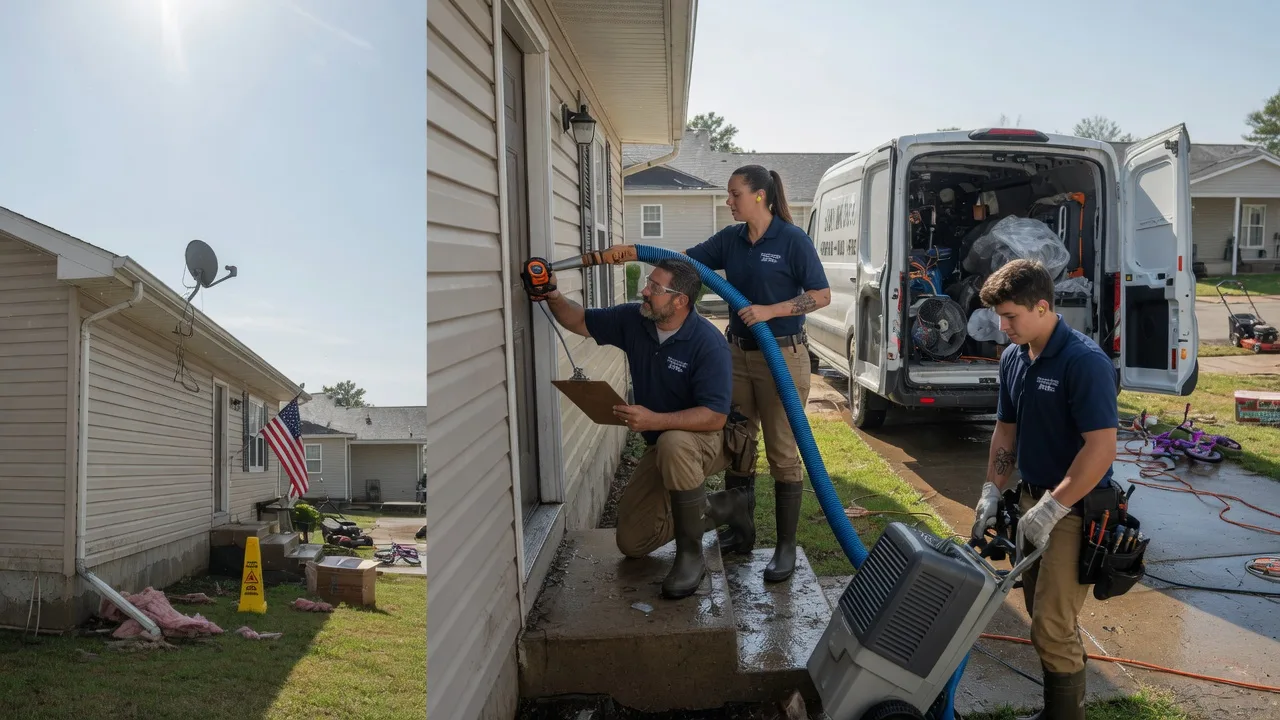 Ceiling Water Damage Restoration in Fayetteville, OH near me